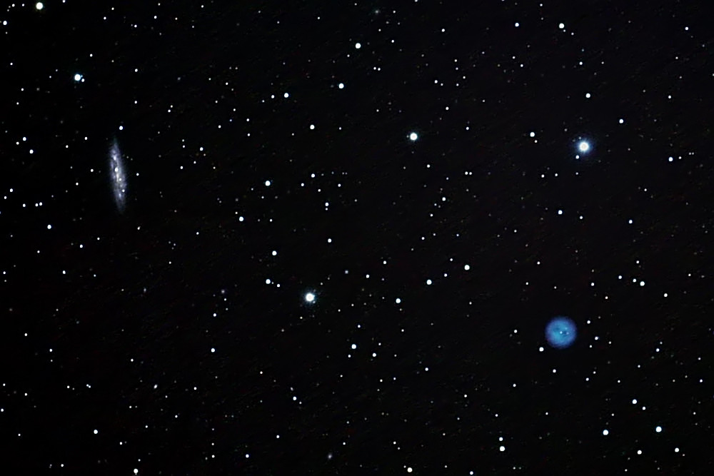M108 galaxy, and M97 the 'Owl Nebula'